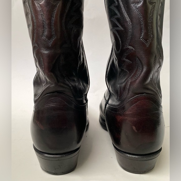 Code West Black Cherry Cowboy Boots Size 10.5 EE Extra Wide Western Cowgirl Farm - Picture 6 of 11